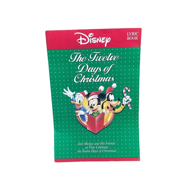 Disney The Twelve Days Of Christmas 1991 W/ Lyric Book cassette Used Vintage - Picture 2 of 16